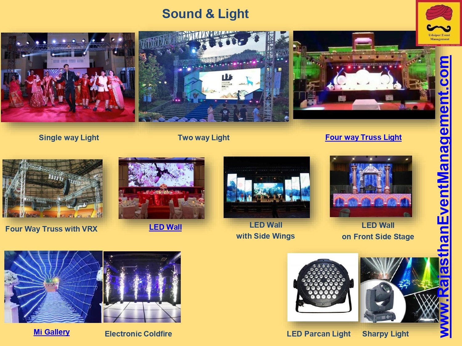 Sound & Light — LED Wall, Truss, Sharpy & Coldfire